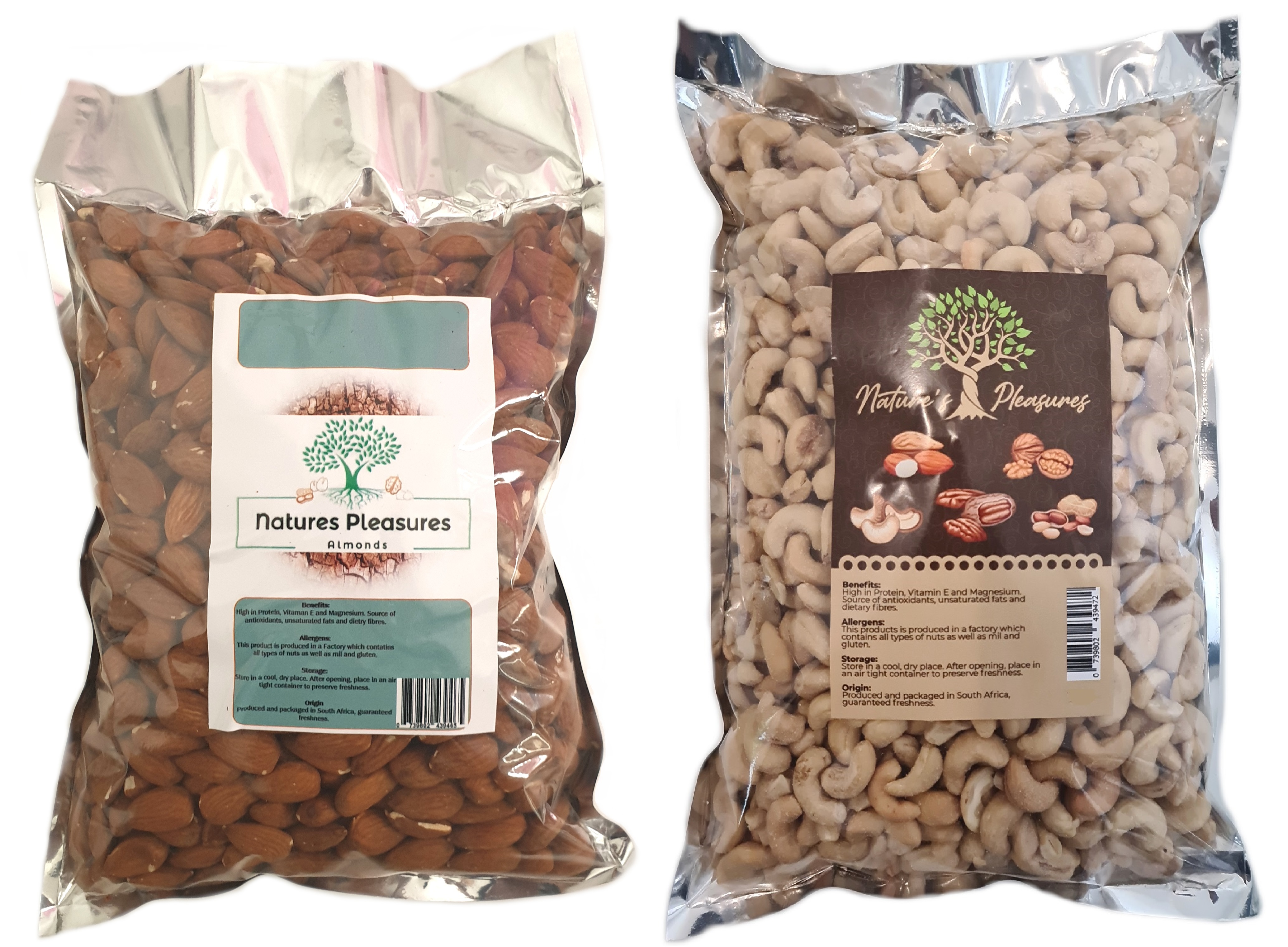2pack_Cashews-Almonds 500g_Raw_